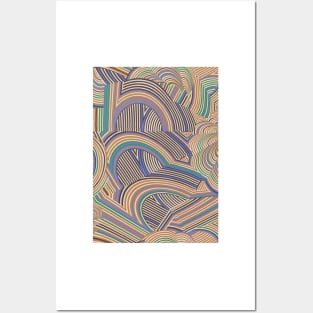 Geometric abstract circle patterns Posters and Art